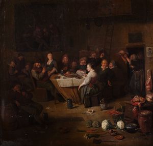Egbert I van Heemskerk - Scena di taverna