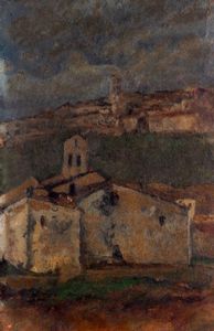Scuola italiana fine del XIX secolo - Coppia di dipinti
