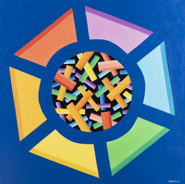 ANTONIO BENCICH Biella 1949 : Hexagonum 018  - Asta Asta 176 Dipinti e Arti Decorative - Associazione Nazionale - Case d'Asta italiane