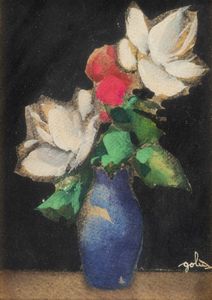 GOLIA (Eugenio Colmo) Torino 1885 - 1967 - Vaso di fiori