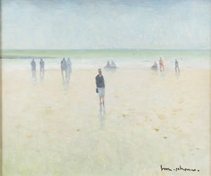 HENRY CAHOURS F 1889 - 1974 - La plage