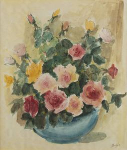 LEONARDO STROPPA Torino 1900 - 1991 - Vaso di fiori