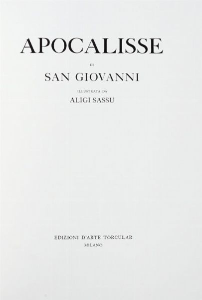 Apocalisse di San Giovanni.  - Asta Grafica & Libri - Associazione Nazionale - Case d'Asta italiane