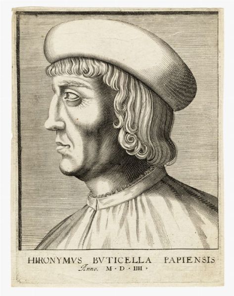 Hieronymus Buticella Papiensis.  - Asta Grafica & Libri - Associazione Nazionale - Case d'Asta italiane