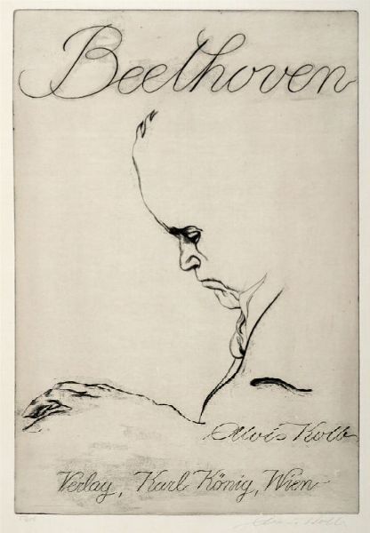 ALOIS KOLB : Beethoven. Eine Folge von 10 Radierungen.  - Asta Grafica & Libri - Associazione Nazionale - Case d'Asta italiane
