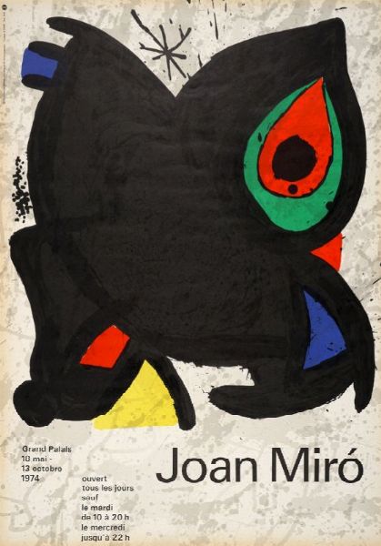 Joan Mir : Mir - Grand palais exhibition.  - Asta Grafica & Libri - Associazione Nazionale - Case d'Asta italiane