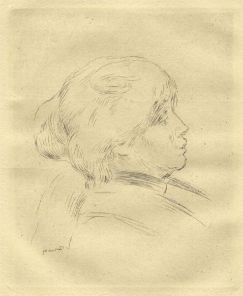PIERRE AUGUSTE RENOIR : Berthe Morisot.  - Asta Grafica & Libri - Associazione Nazionale - Case d'Asta italiane