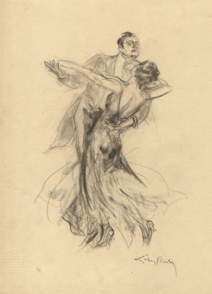 ALMRY LOBEL-RICHE : Coppie danzanti.  - Asta Grafica & Libri - Associazione Nazionale - Case d'Asta italiane