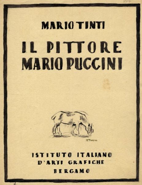 Mario Puccini : Bozzetto per copertina.  - Asta Grafica & Libri - Associazione Nazionale - Case d'Asta italiane