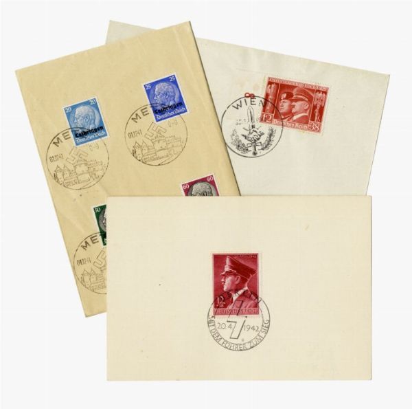 Raccolta di 65 francobolli del Terzo Reich.  - Asta Grafica & Libri - Associazione Nazionale - Case d'Asta italiane