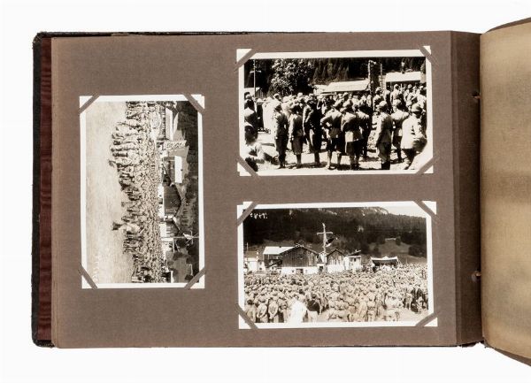 Raccolta di 192 tra fotografie e fotocartoline che ritraggono il Campo Mussolini a Cortina d'Ampezzo.  - Asta Grafica & Libri - Associazione Nazionale - Case d'Asta italiane
