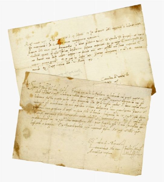 ALBERICO MALASPINA : 3 lettere manoscritte.  - Asta Grafica & Libri - Associazione Nazionale - Case d'Asta italiane