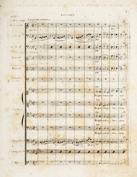 LUIGI CHERUBINI : Messe de Requiem.  - Asta Grafica & Libri - Associazione Nazionale - Case d'Asta italiane