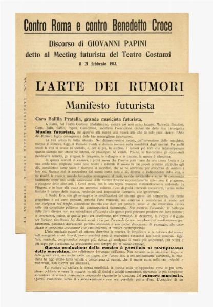 Raccolta di 4 manifesti futuristi.  - Asta Grafica & Libri - Associazione Nazionale - Case d'Asta italiane