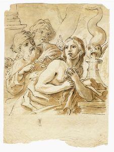 Lotto di otto disegni XVII-XIX secolo.  - Asta Grafica & Libri - Associazione Nazionale - Case d'Asta italiane