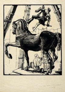 DUILIO CAMBELLOTTI - Il cavallo di bronzo.