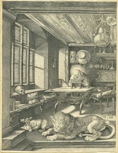 Albrecht Dürer - San Gerolamo nello studio.