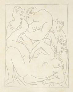 Pablo Picasso - Eurydice pique par un Serpent.
