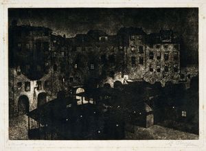 Umberto Prencipe - Mercato di notte.
