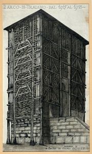 BRUNO MARSILI (DETTO BRUNO DA OSIMO) - L'arco di Traiano dal 1915 al 1918.