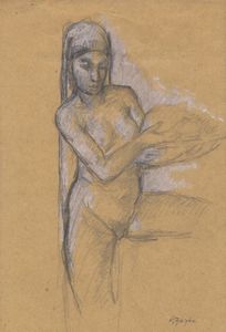 Oscar Ghiglia - Nudo femminile.
