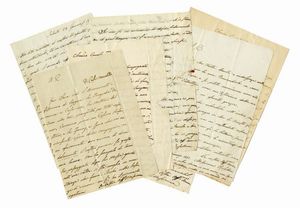 MASSIMINA FANTASTICI ROSELLINI MASSIMINA - Raccolta di 17 lettere autografe firmate inviate al professor Mario Pieri, Firenze.