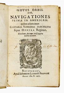 GASPAR BARREIROS : Novus orbis. Id est, navigationes primae in Americam...  - Asta Grafica & Libri - Associazione Nazionale - Case d'Asta italiane