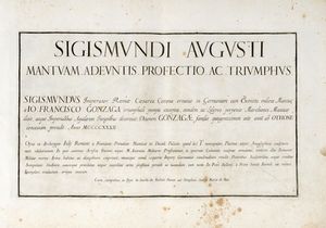 PIETRO SANTI BARTOLI - Sigismundi Augusti Mantuam Adeuntis Profectio ac Triumphus.