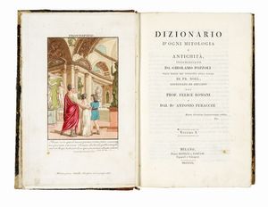GIROLAMO POZZOLI - Dizionario d'ogni mitologia e antichità...