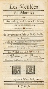 NICOLAS EDM RÉTIF DE LA BRETONNE - Les veillées du Marais [...] I Volume (-II).