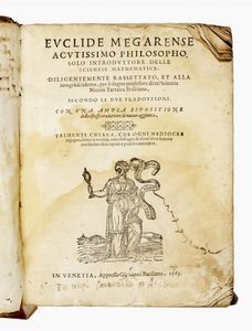 EUCLIDES - Euclide megarense acutissimo philosopho, solo introduttore delle scientie mathematice...