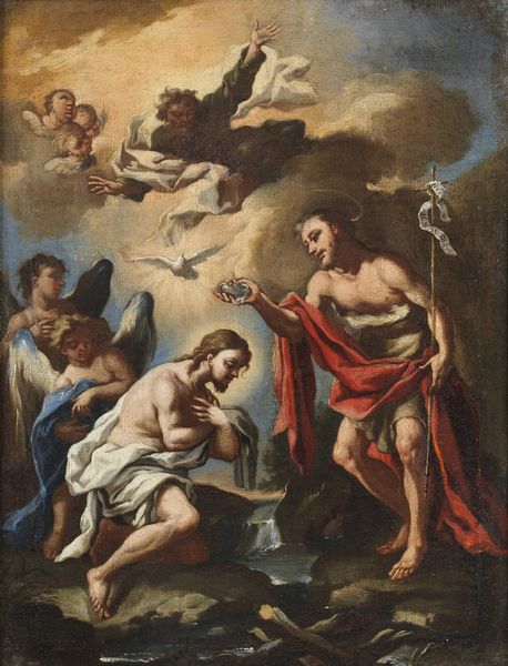 LAMA GIOVANNI BATTISTA (1673 - 1798) : Battesimo di Cristo.  - Asta ASTA 311 - ARTE ANTICA E DEL XIX SECOLO - Associazione Nazionale - Case d'Asta italiane