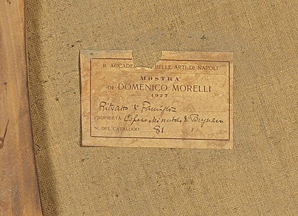 MORELLI  DOMENICO (1826 - 1901) : Ritratto della famiglia Capece Minutolo.  - Asta ASTA 311 - ARTE ANTICA E DEL XIX SECOLO - Associazione Nazionale - Case d'Asta italiane