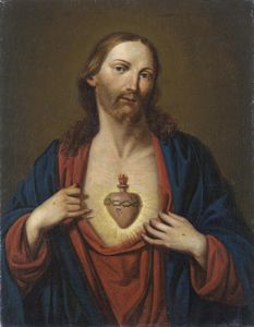 ARTISTA BRESCIANO DEL XVIII SECOLO - Sacro cuore di Ges.