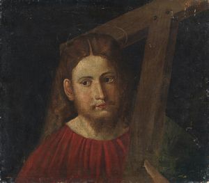 ARTISTA LOMBARDO DEL XVI SECOLO - Cristo portacroce.