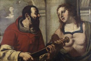 ARTISTA VENETO DEL XVI SECOLO - San Michele Arcangelo.