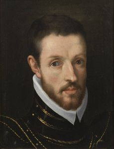 CAMPI BERNARDINO  (1522 - 1591) : Studio di. Ritratto di Ludovico Gonzaga, duca di Nevers.  - Asta ASTA 311 - ARTE ANTICA E DEL XIX SECOLO - Associazione Nazionale - Case d'Asta italiane