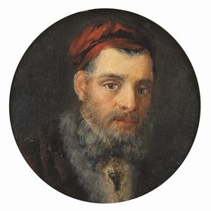 Scuola veneta del XVIII secolo - Ritratto d'uomo con barba.