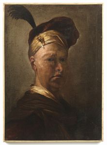 SALOMON ADLER (1630 - 1709) - Autoritratto.