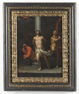 CALVAERT DIONISIO (1540 - 1619) : Flagellazione di Cristo.  - Asta ASTA 311 - ARTE ANTICA E DEL XIX SECOLO - Associazione Nazionale - Case d'Asta italiane