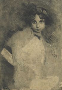 SELVATICO LINO (1872 - 1924) - Ritratto di Irma Gramatica.