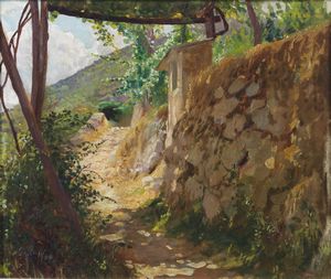 BELTRAME ACHILLE (1871 - 1945) - Sentiero.