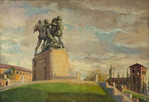 BARGELLINI GIULIO (1869 - 1936) : Monumento.  - Asta ASTA 311 - ARTE ANTICA E DEL XIX SECOLO - Associazione Nazionale - Case d'Asta italiane