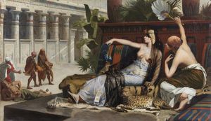 CABANEL ALEXANDRE (1823 - 1889) : Cleopatra prova il veleno sui condannati a morte.  - Asta ASTA 311 - ARTE ANTICA E DEL XIX SECOLO - Associazione Nazionale - Case d'Asta italiane
