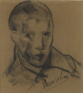 VIANI LORENZO (1882 - 1936) - Ritratto di commilitone.