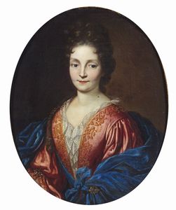 ARTISTA FRANCESE DEL XVIII SECOLO - Ritratto di gentildonna.