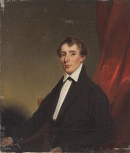 Artista inglese del XIX secolo - Ritratto di gentiluomo.