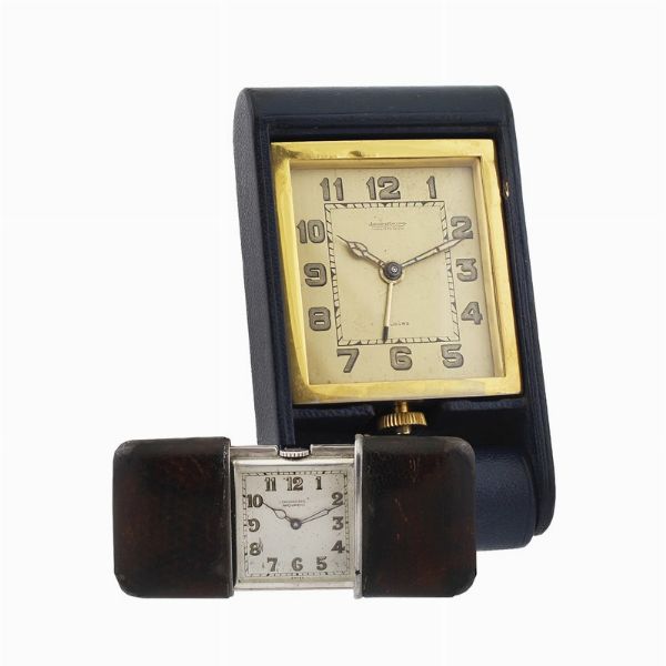 Lotto composto da due orologi da viaggio firmati Jaeger LeCoultre e Movado Ermeto  - Asta Orologi Vintage e Moderni - Associazione Nazionale - Case d'Asta italiane