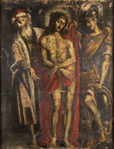 PITTORE ANONIMO DEL XVII SECOLO - Cristo deriso