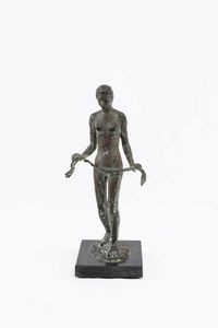 GIANDOMENICO DE MARCHIS Villadeati 1893-1967 Brasile : Donna nuda con stola  - Asta Asta 178: Asta di sculture - Associazione Nazionale - Case d'Asta italiane